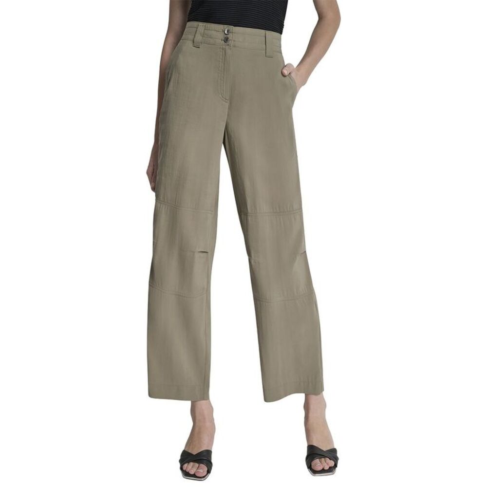 Dkny Womens  Fuji Two Button Pant, Green
